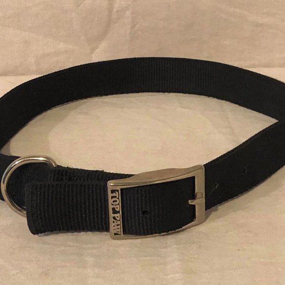 XL Top Dog Black Adjustable Buckle Dog Collar & NWT Collars - Picture 9 of 10